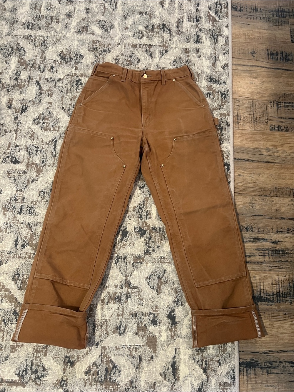 Carhartt’s! Summers uniform! Fits a woman’s size 8!